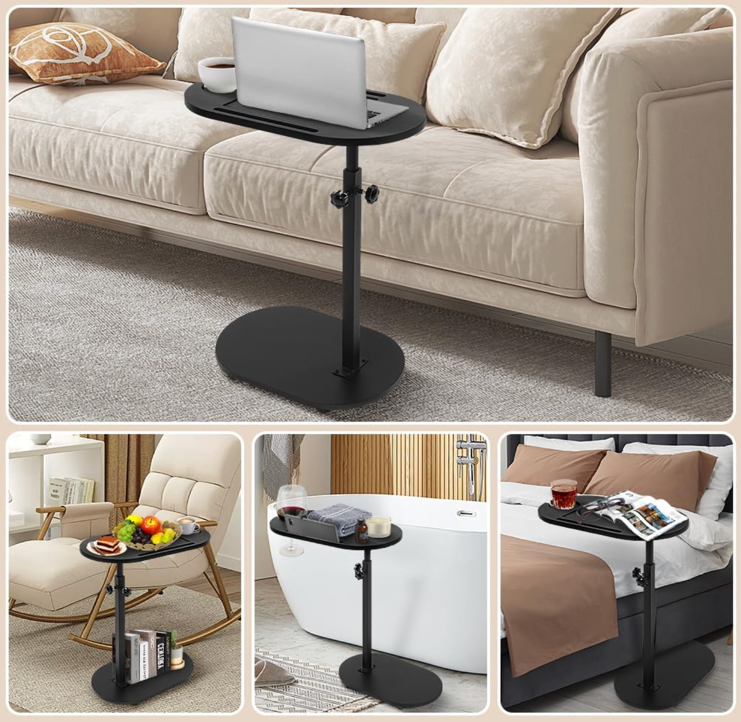 Mesa Auxiliar Ajustable para Laptop y Sofá